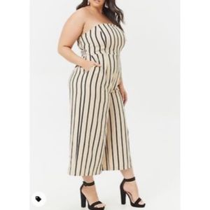Forever 21 strapless pant jumpsuit